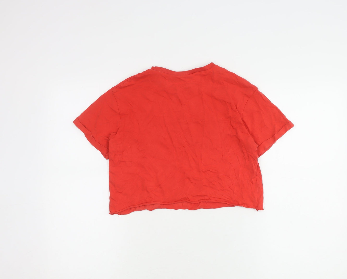 Friends Women's Red T-Shirt, XS, Crew Neck, Casual Style