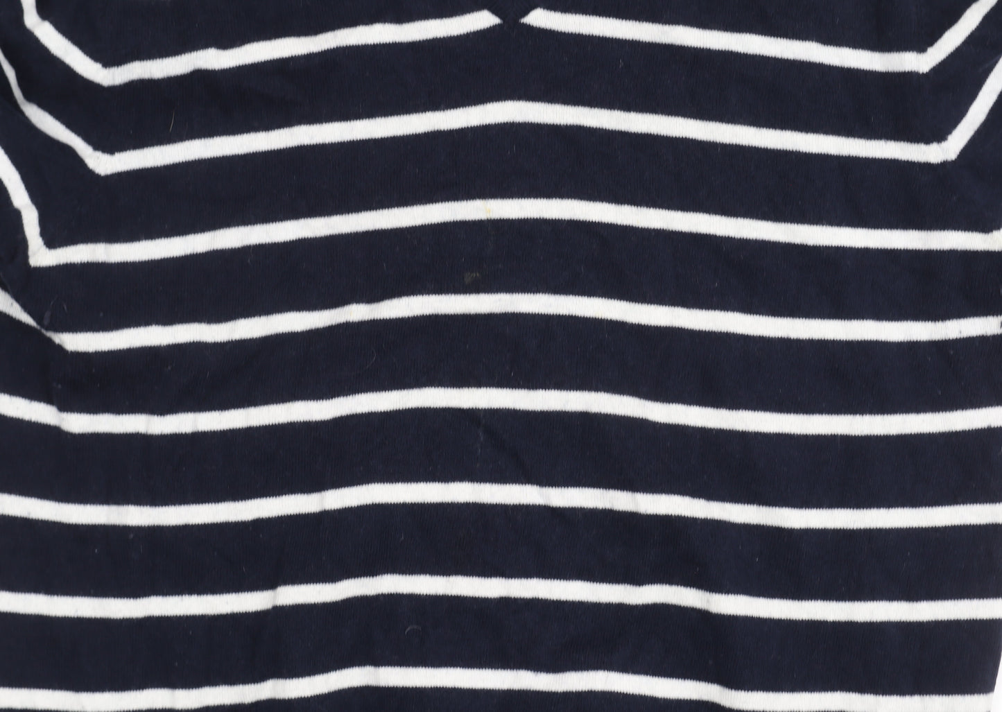 Howick Men's XL Blue Striped Cotton Cashmere Jumper