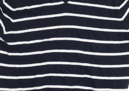 Howick Men's XL Blue Striped Cotton Cashmere Jumper