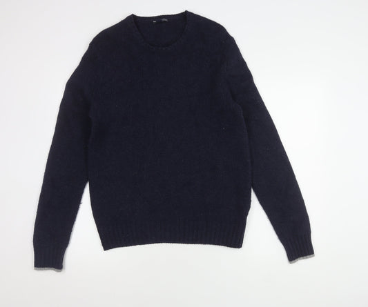 Gap Men's Blue Wool Pullover Jumper - Size M
