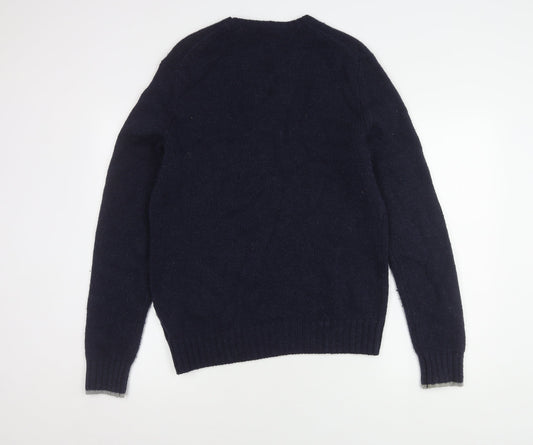 Gap Men's Blue Wool Pullover Jumper - Size M