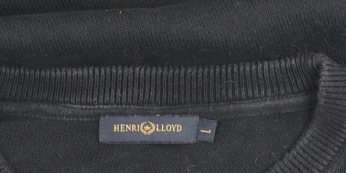 Henri Lloyd Men's Black Pullover Jumper L