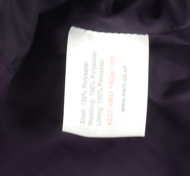 Womens UK Size 22 Isle Purple Quilted Coat