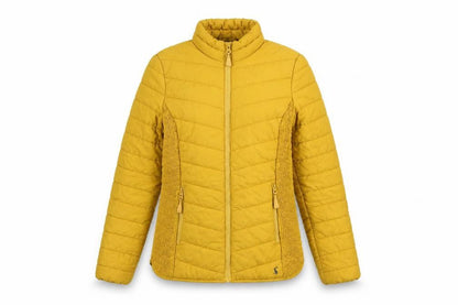 Womens UK Size 10 Joules Yellow Puffer Jacket