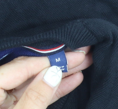 GANT Men's Black V-Neck Pullover Jumper M Casual