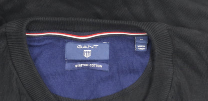 GANT Men's Black V-Neck Pullover Jumper M Casual