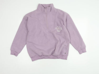 Teen UK Size XS Pull&Bear Purple Pullover Sweatshirt