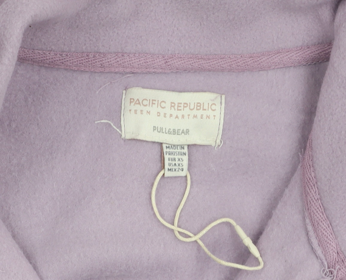 Teen UK Size XS Pull&Bear Purple Pullover Sweatshirt