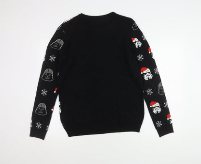 Marks and Spencer Teens Black Star Wars Christmas Jumper