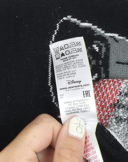 Marks and Spencer Teens Black Star Wars Christmas Jumper