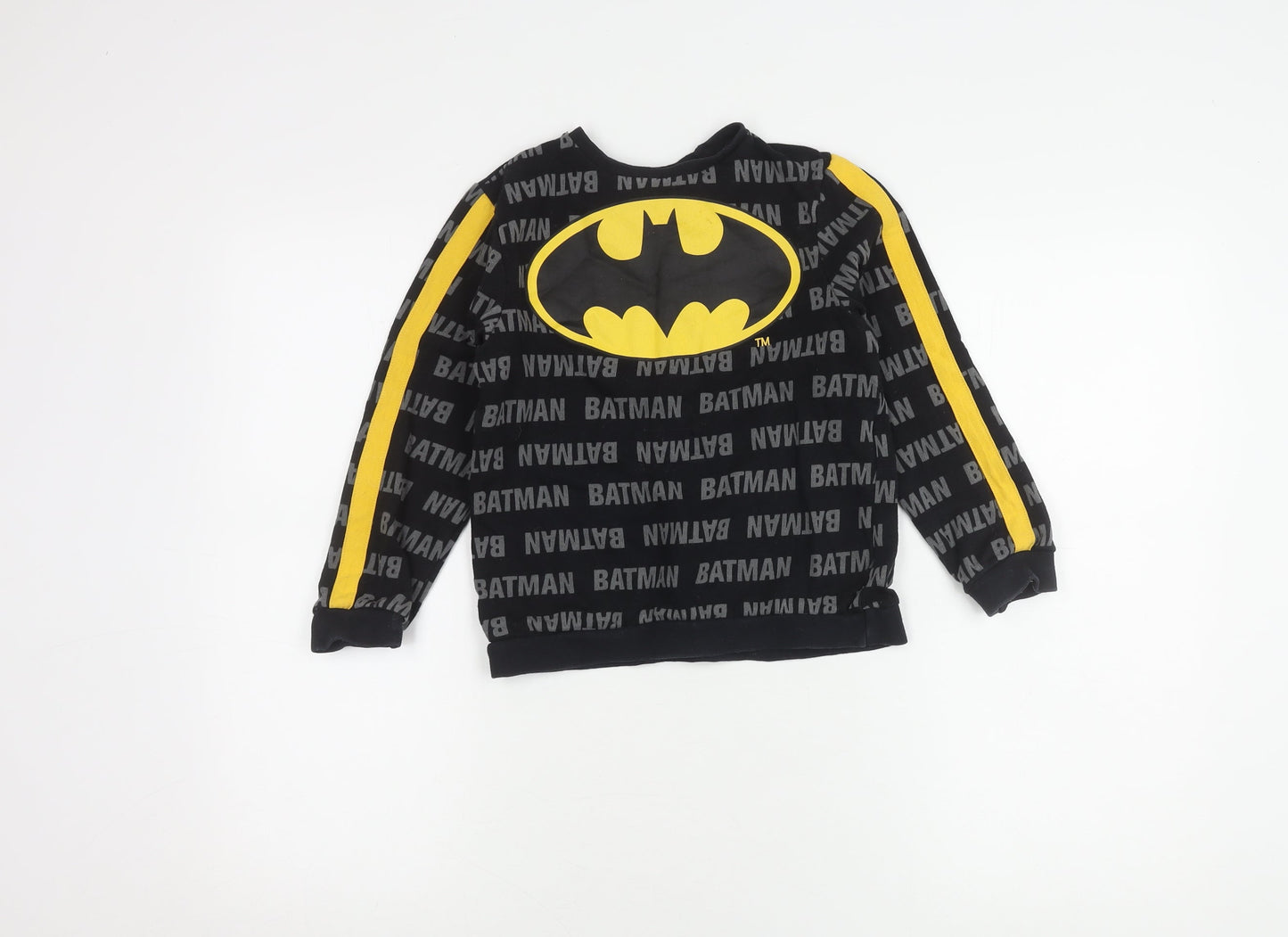 George Boys Batman Black Sweatshirt, Size 7-8 Years, Logo Accent