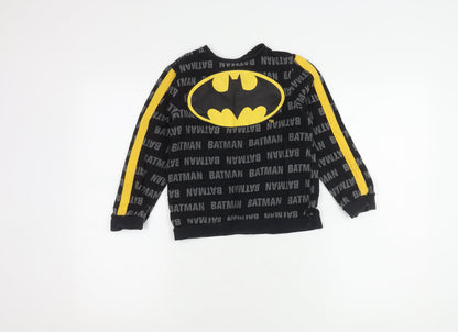 George Boys Batman Black Sweatshirt, Size 7-8 Years, Logo Accent