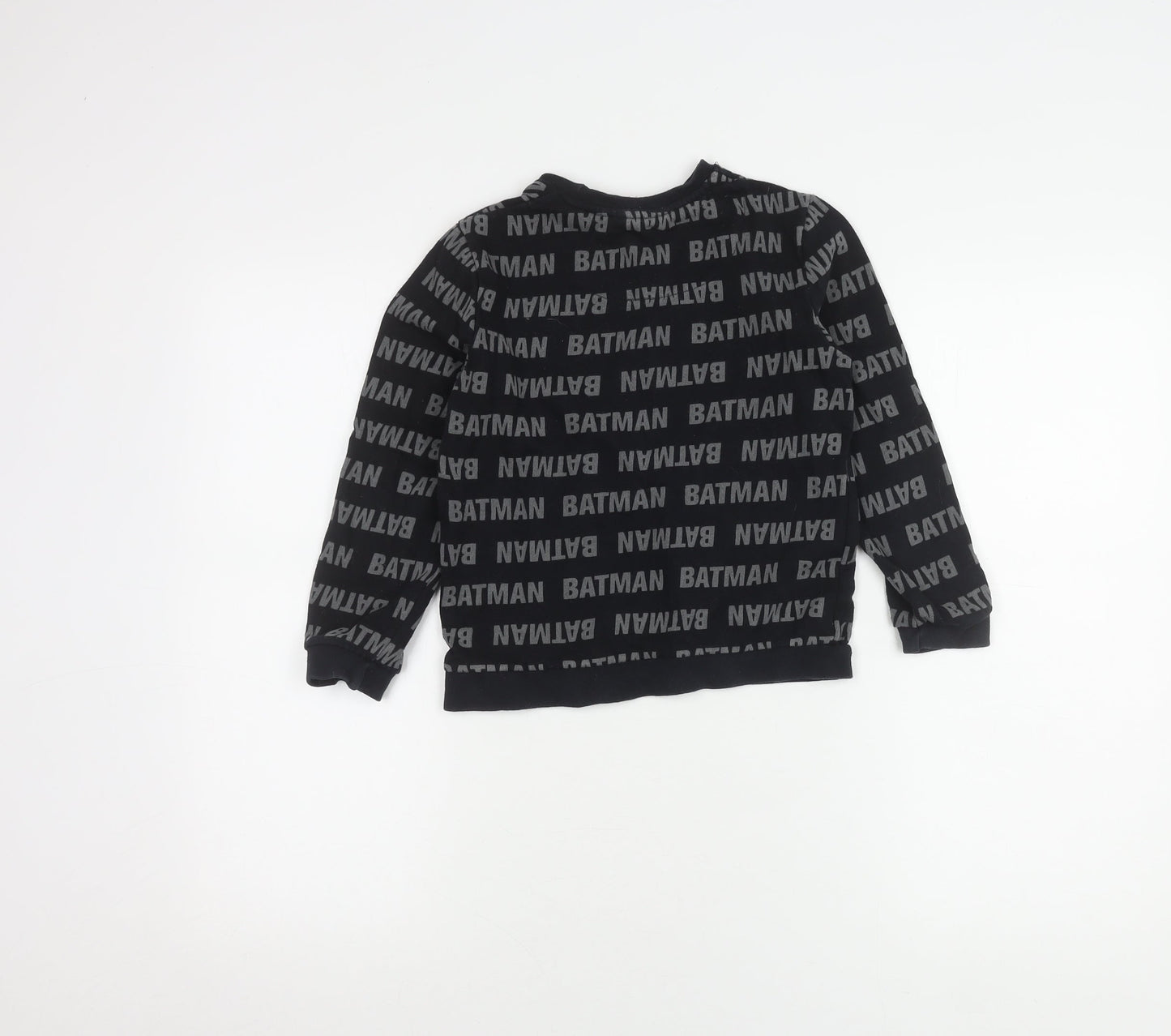 George Boys Batman Black Sweatshirt, Size 7-8 Years, Logo Accent