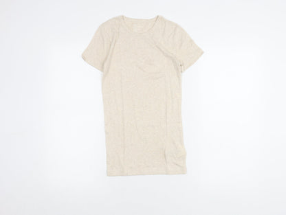 Womens UK Size XS Gap Beige Basic T-Shirt