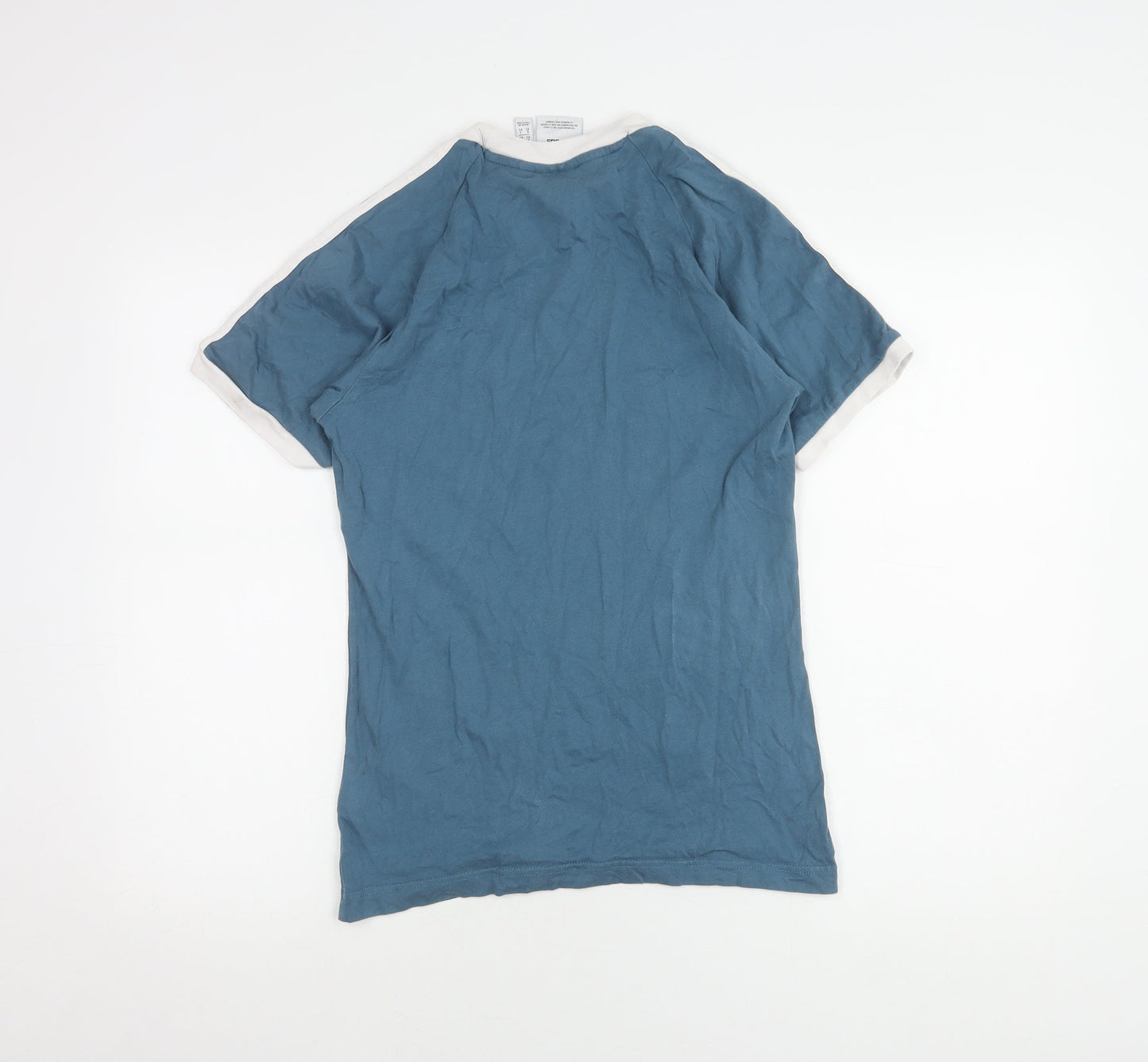 Adidas Men's Blue XS Cotton Logo T-Shirt