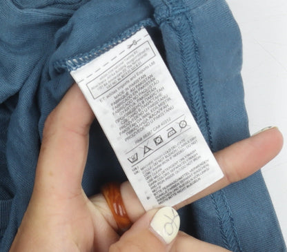 Adidas Men's Blue XS Cotton Logo T-Shirt