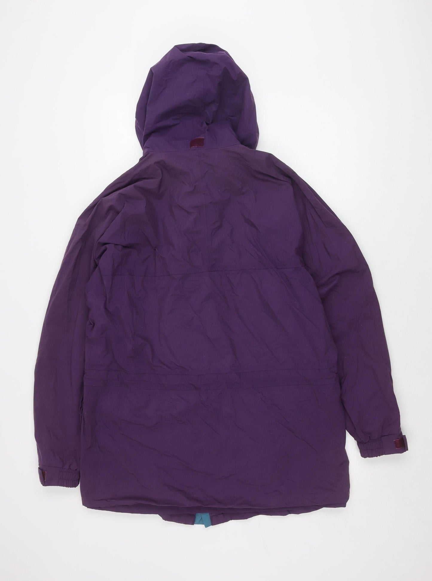 Mens UK Size 35 Blacks Purple Parka Coat