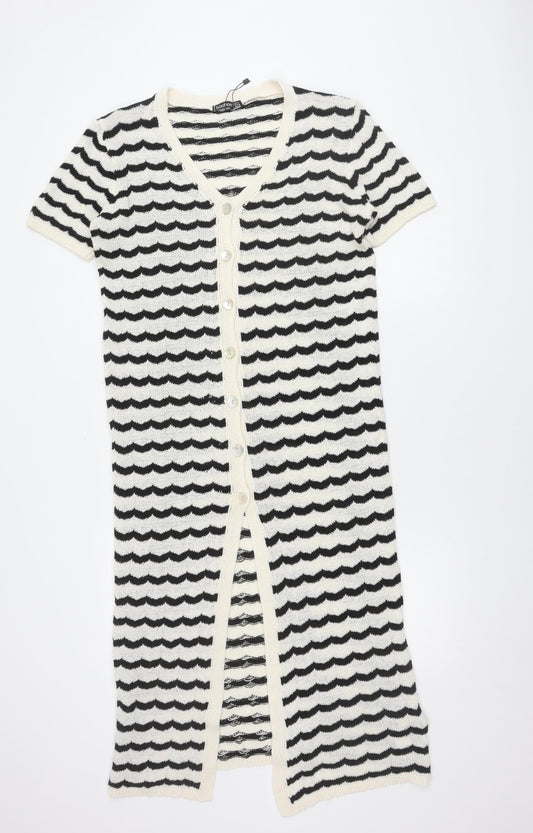 Boohoo Women's Striped Knit Dress, Size 14, Casual