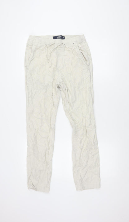 Hollister Men's Beige Slim Trousers XS Casual