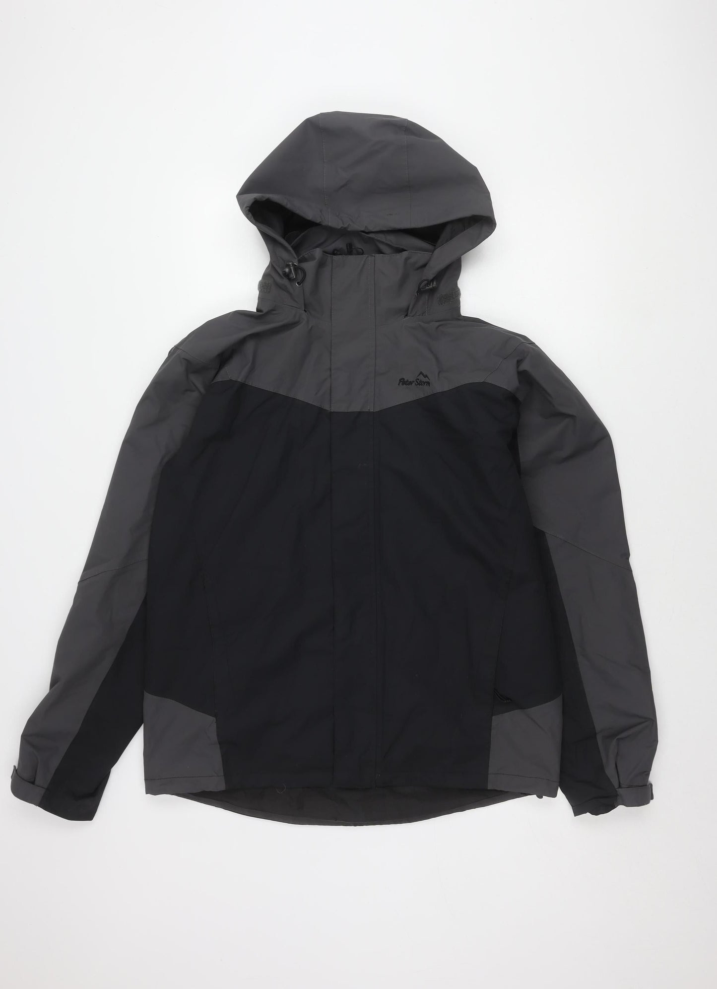 Mens UK Size S Peter Storm Black Rain Coat