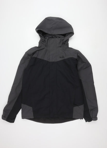 Mens UK Size S Peter Storm Black Rain Coat