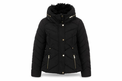 Womens UK Size M Oasis Black Puffer Jacket