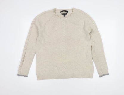 Paul Costelloe Men's Beige Wool Pullover Jumper M