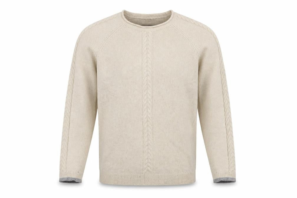Mens UK Size M Paul Costelloe Beige Pullover Jumper
