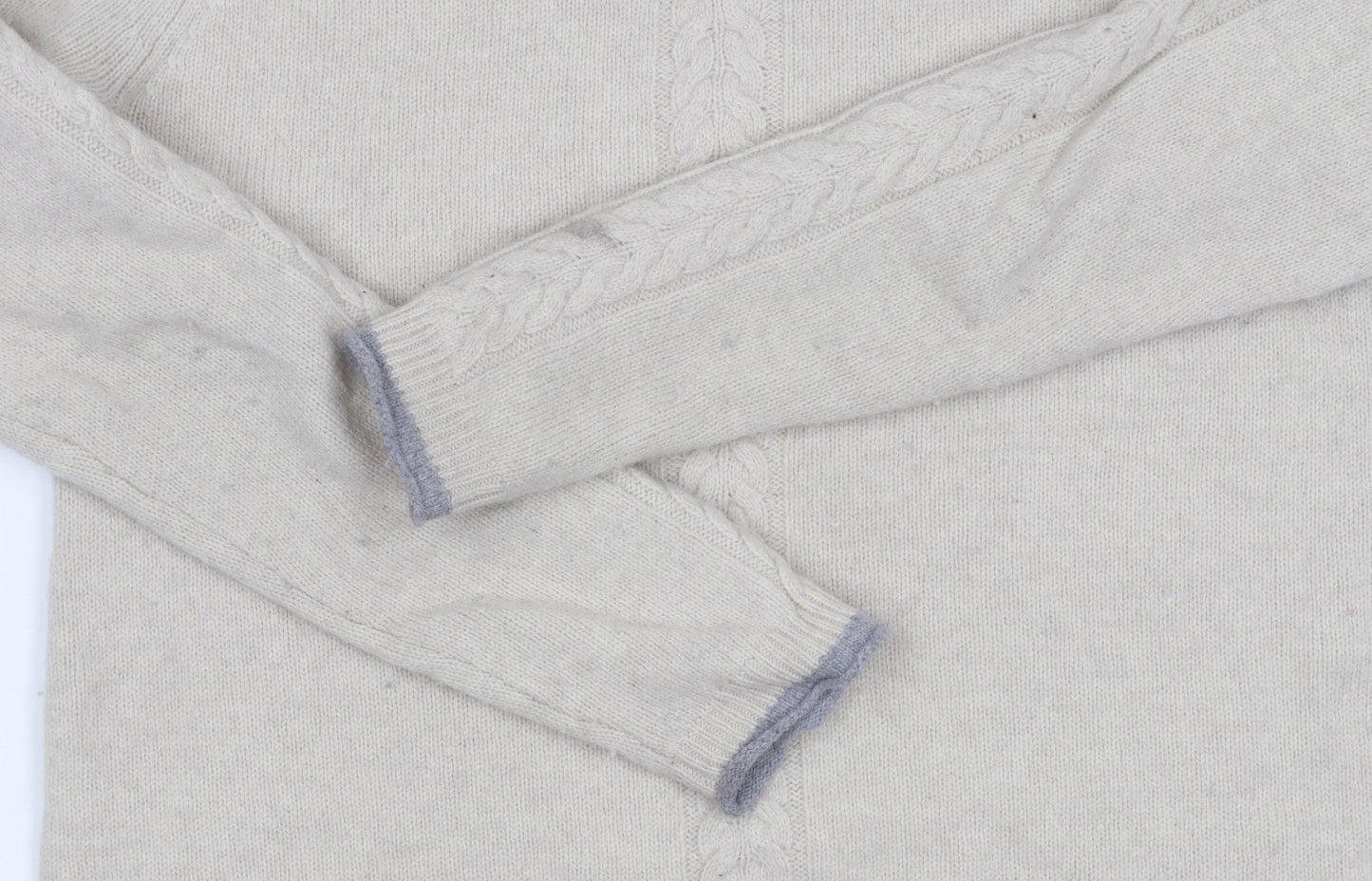 Paul Costelloe Men's Beige Wool Pullover Jumper M