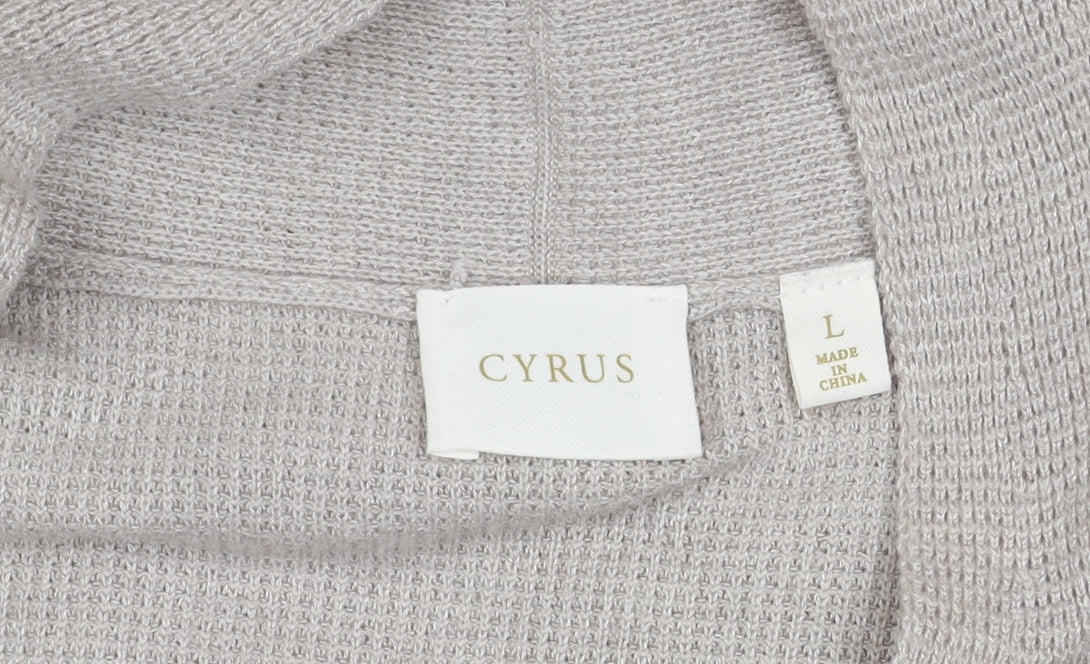 Womens UK Size L Cyrus Beige Cardigan Jumper