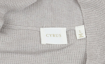 Womens UK Size L Cyrus Beige Cardigan Jumper