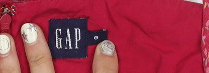 GAP Women's Red Floral Dress, Size 10, Sleeveless, Summer