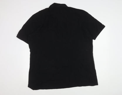 Fila Men's Black Polo Shirt XXL Short Sleeve