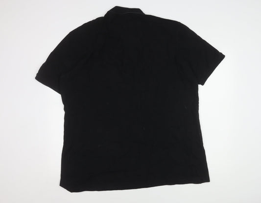 Fila Men's Black Polo Shirt XXL Short Sleeve