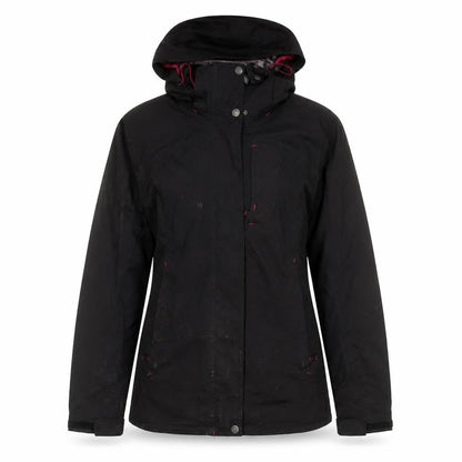 Womens UK Size S DECATHLON Black Parka Coat