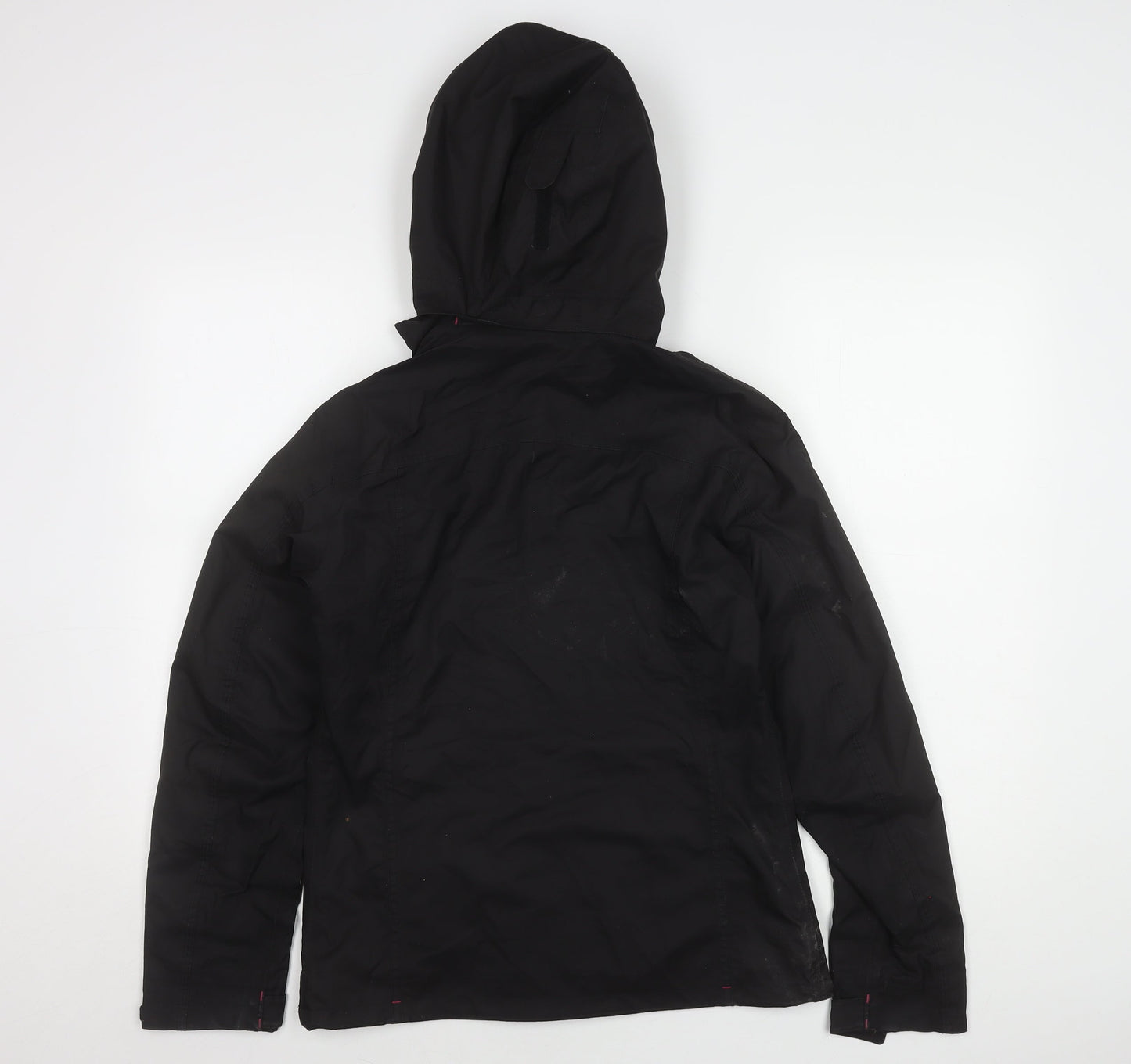 Womens UK Size S DECATHLON Black Parka Coat