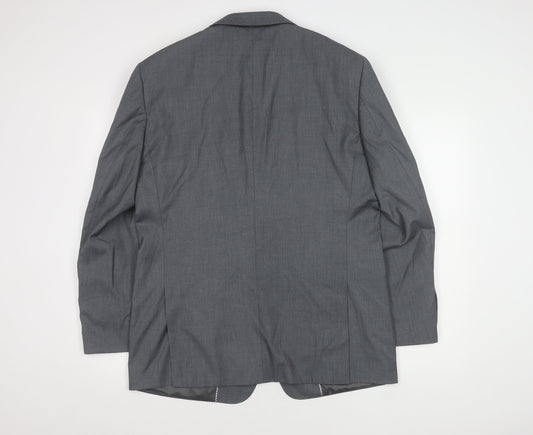 Mens UK Size 42 Charlton Gray Regular Grey Suit Jacket