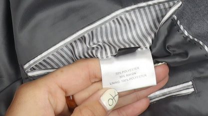 Mens UK Size 42 Charlton Gray Regular Grey Suit Jacket