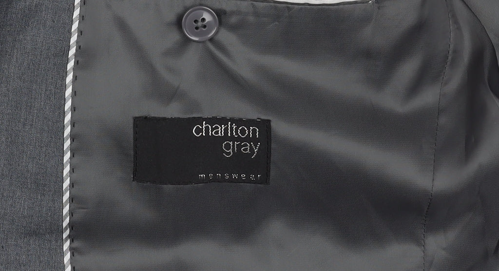 Mens UK Size 42 Charlton Gray Regular Grey Suit Jacket