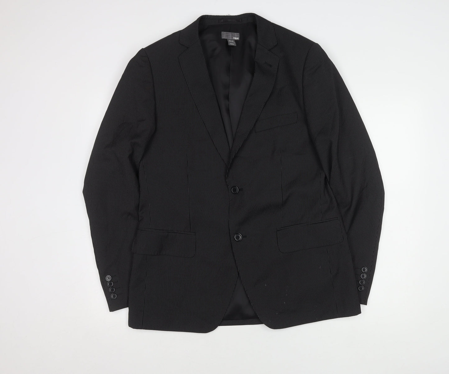 Mens UK Size 42 H&M  Black Suit Jacket