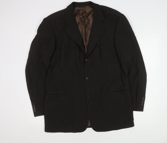 Mens UK Size 40 HUGO BOSS Regular Brown Suit Jacket