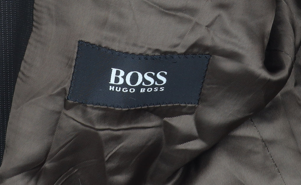Mens UK Size 40 HUGO BOSS Regular Brown Suit Jacket