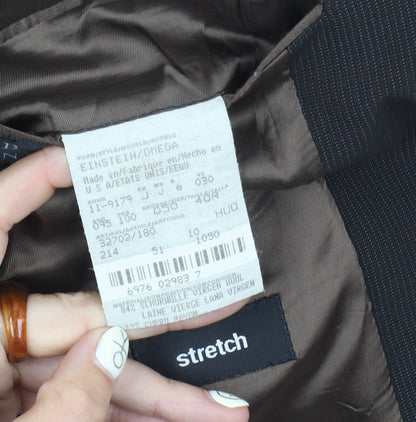 Mens UK Size 40 HUGO BOSS Regular Brown Suit Jacket