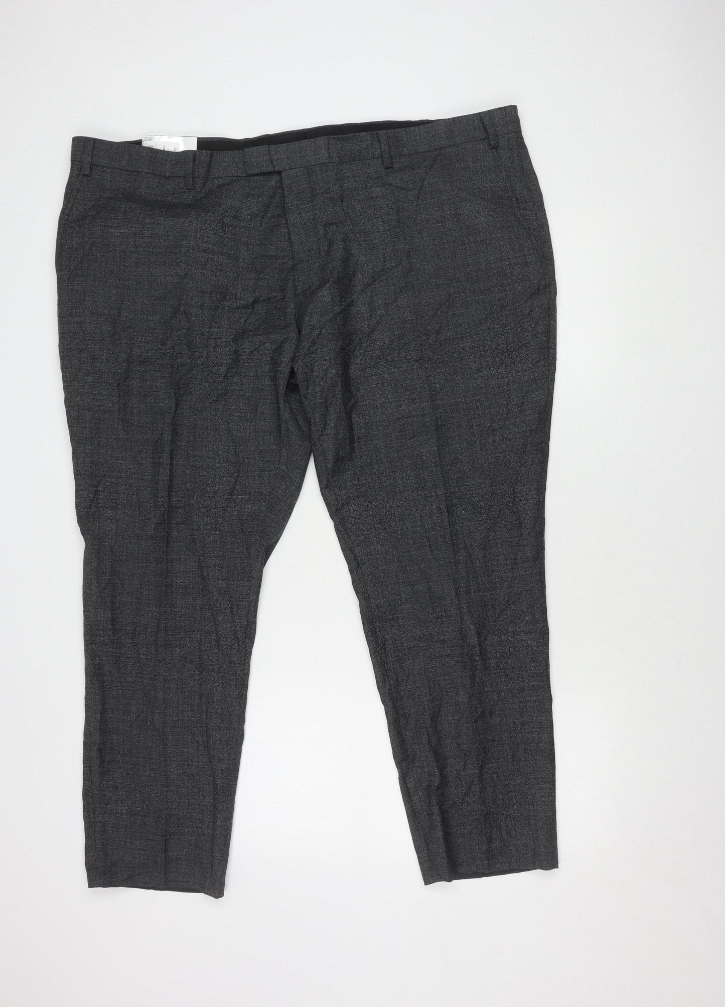 Moss Men's Black Dress Pants 46