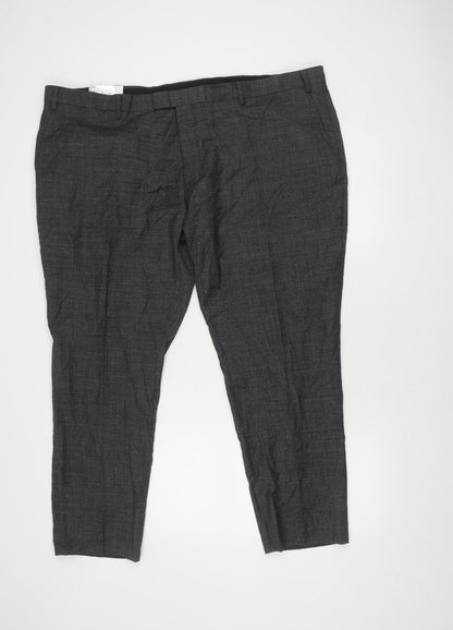 Moss Men's Black Dress Pants 46