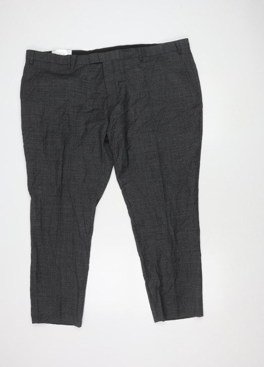 Moss Men's Black Dress Pants 46
