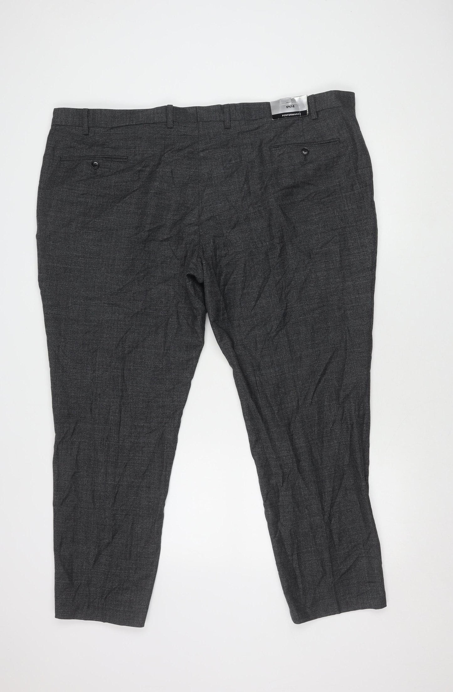 Moss Men's Black Dress Pants 46