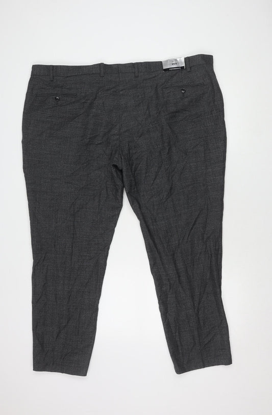 Moss Men's Black Dress Pants 46