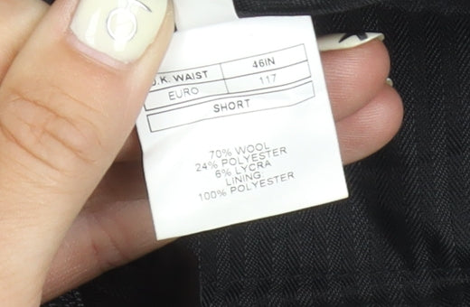 Moss Men's Black Dress Pants 46