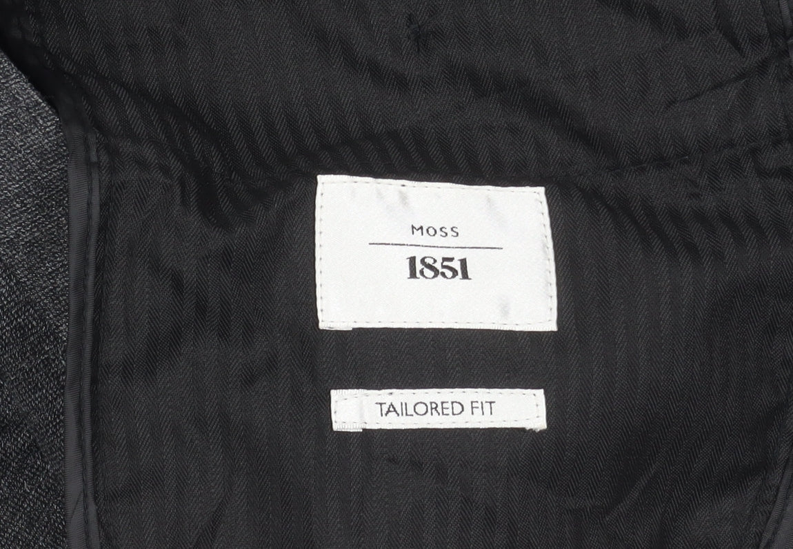 Moss Men's Black Dress Pants 46